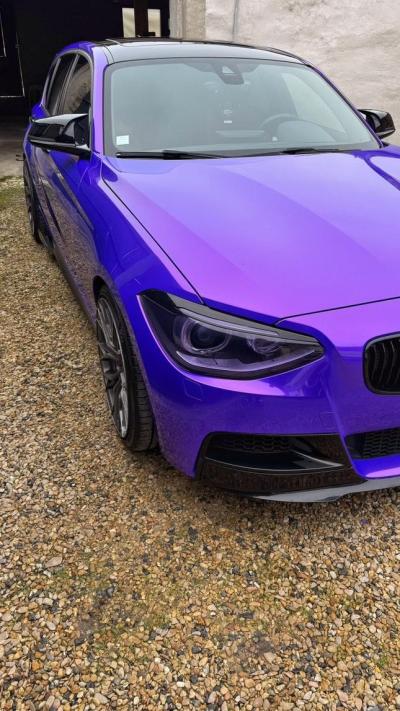 Ravoony Plus Glossy Explosion Purple Car Vinyl Wrap review Lucas Esteves 07