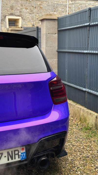 Ravoony Plus Glossy Explosion Purple Car Vinyl Wrap review Lucas Esteves 08