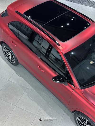 Ravoony Plus Matte Chrome Romanee Red Vinyl Car Wrap review Krystal Coberg 01