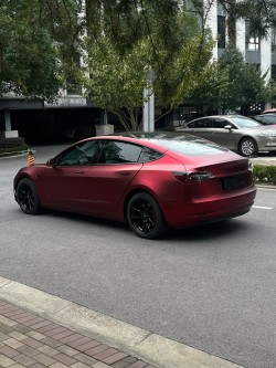 Ravoony Plus Matte Chrome Romanee Red Vinyl Car Wrap review Jeremy Waschell 02