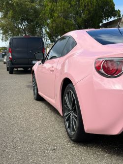 Ravoony Plus PET Gloss Crystal Peach Pink Car Vinyl Wrap review Aaron 04