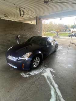 Ravoony Plus Gloss BMW Tanzanite Blue Car Vinyl Wrap review 350z 03