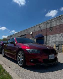 Ravoony Plus Liquid Metallic Dragon Blood Red Vinyl Car Wrap review WINDSOR WRAP 03