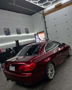 Ravoony Plus Liquid Metallic Dragon Blood Red Vinyl Car Wrap review WINDSOR WRAP 04