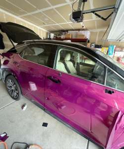 Ravoony Plus PET Gloss Glaze Pagoda Red Car Vinyl Wrap review KOZZY WRAPS LLC 04