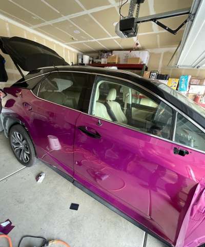 Ravoony Plus PET Gloss Glaze Pagoda Red Car Vinyl Wrap review KOZZY WRAPS LLC 03