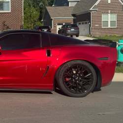 Ravoony Plus Gloss Metallic Vampire Red Vinyl Car Wrap review kam 04