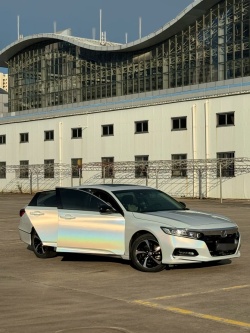 Ravoony Plus Glossy Laser White Car Vinyl Wrap review Tan 01