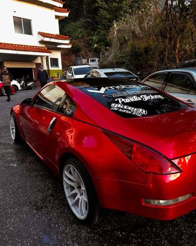 Ravoony Plus Gloss Metallic Vampire Red Vinyl Car Wrap review Murilo Harada 01