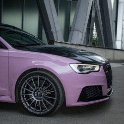 Ravoony Plus PET Glossy Oolong Milk Tea Pink Car Wrap review jeannehnx 04